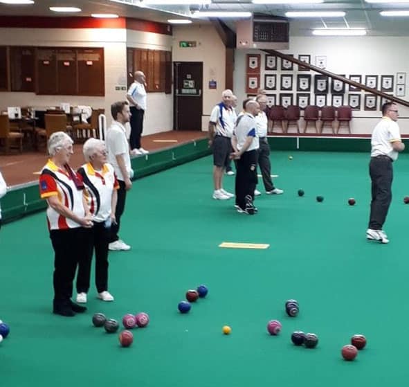 Indoor Bowling At Kingsthorpe Club