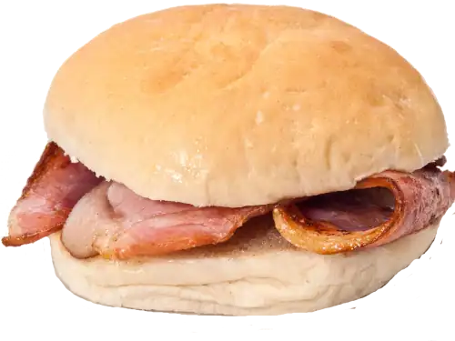 Bacon Roll on a plate