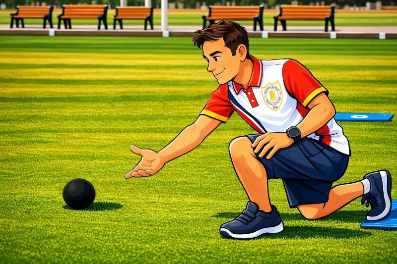 Man Bowling Caricature