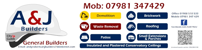 A&J Builders Ad Board